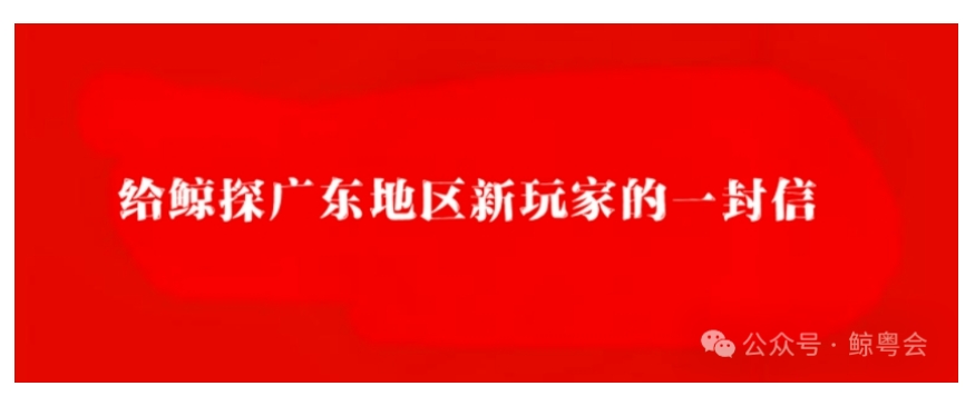 致鲸探广东地区新玩家的一封信