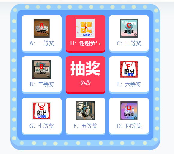 今宵若问欢多少?只有不停抽奖。